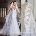 White/Ivory Bridal Veil 3m Long Lace Hem Bridal wedding veils